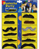 Mustache party self adhesive - card of 12