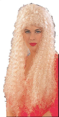 30" Blonde Curly Wig