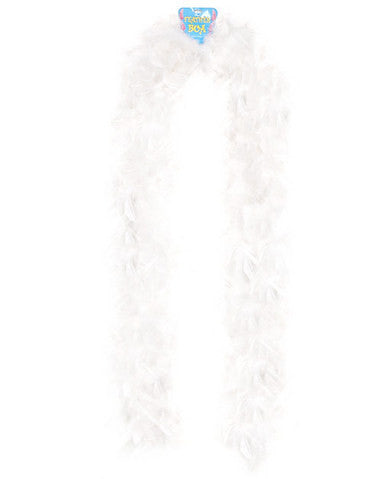 Feather boa 72in - white