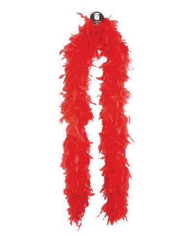 Medium weight feather boa - red