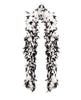 Heavy weight chandelle boa - white w/black tips