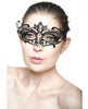 Masquerade Mask Clear Rhinestones 2004 Black O/S