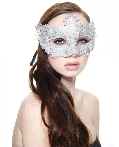 Kayso Lace Collection White Mask 002D O/S