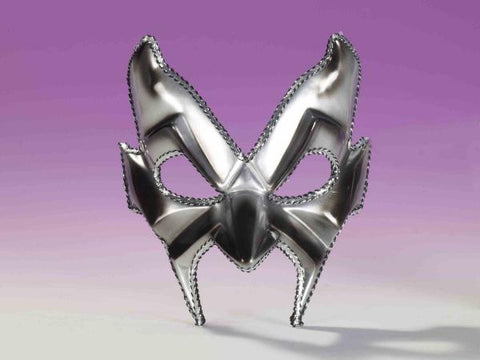 Devil Man Half Mask Silver