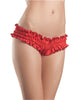 Mini ruffled booty shorts red lg